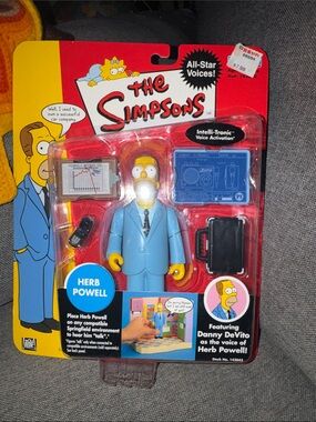 Playmates The Simpsons "All-Star Voices"Herb Powell Interactive Figure Series 1)